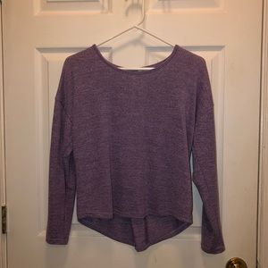 Long sleeve purple shirt